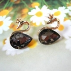 Angelove - Jeweled Swan Earrings
