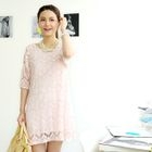 59th Street - Knit Lace Shirt Dress