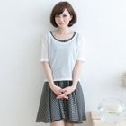 CatWorld - Set: Knit Top + Houndstooth Tank Dress