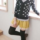 CatWorld - Elastic-Waist Lace-Trim Skirt