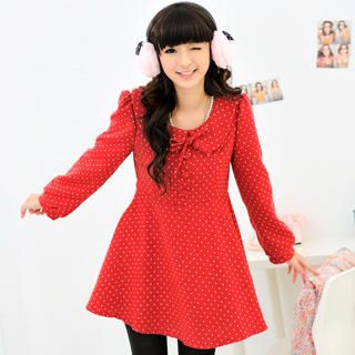 Polka Dot Peter Pan Collar Dress Polka Dot Peter Pan Collar Dress