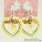 Sweet & Co. - Sweet Lover Yellow Heart Butterfly Earrings