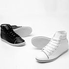HOTBOOM - Faux-Leather High-Top Sneakers