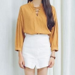 Porta - Plain Cut Out T-Shirt Porta - Plain Cut Out T-Shirt