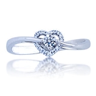 Chow Sang Sang - 18K/750  White Gold Diamond Ring
