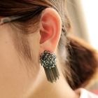Jack Grace - Fringe-Hem Beaded Earrings