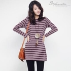 Stylementor - Striped Knit Long Top
