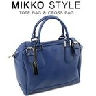 Mikko - Faux-Leather Tote with Cross Strap