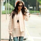 SOHO Central - Set: Loose-Knit Sweater + Scarf