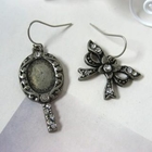 Angelove - Rhinestone Bow with Mirror Earrings
