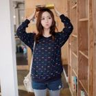 CLICK - Bow-Pattern Pullover