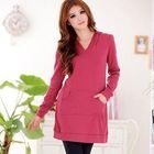 JK2 - Smocked-Back Hooded Dress