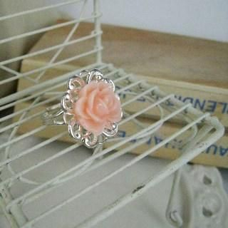 Pink Flower Ring