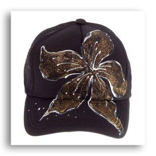 Orchid Trucker Cap - Gold & Black Orchid Trucker Cap - Gold & Black