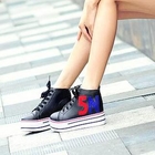 Smoothie - Rhinestone High-Top Platform Sneakers