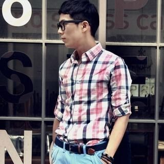 Roll-Up Sleeve Plaid Shirt Roll-Up Sleeve Plaid Shirt