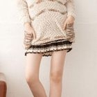 YUMI - Pleated Plaid Miniskirt