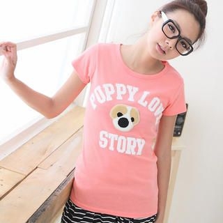 Puppy Appliqué T-Shirt Puppy Appliqué T-Shirt