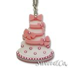Sweet & Co. - Sweet Pink dolly cake swarovski pendant silver necklace