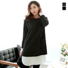J-ANN - Inset Shirt Wool Blend Dress