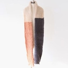 Elli's Cabinet - Color-Block Wool Blend Knit Scarf