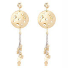 Keleo - 18K White & Yellow Gold Dangling Earrings