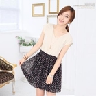 Soneed - Patterned Smocked-Waist Dress