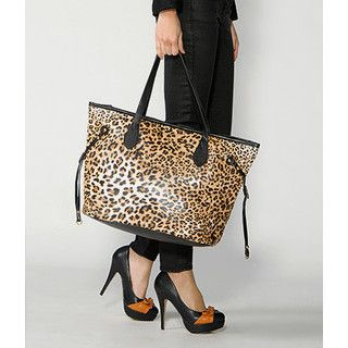 59 Seconds - Leopard Print Tote 59 Seconds - Leopard Print Tote