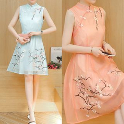 Diosa - 刺绣无袖旗袍 Diosa - 刺绣无袖旗袍