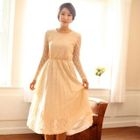 BBon-J - Sheer Sleeve Lace Dress