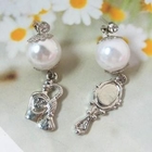 Angelove - Faux Pearl with Drop Earrings