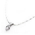 Samudra Raccolta - 'X' Silver Crystal Pendant