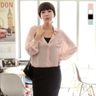J-ANN - Pocket Front Chiffon Shirt
