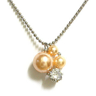 6thJune - Light Orange 'Kirara' Cubic Zirconia Necklace