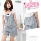 E.F.Shop - Drawstring-Waist Halter Playsuit