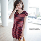 LULUS - Cap-Sleeve Striped T-Shirt