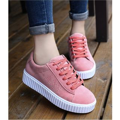 Satomi - Faux Suede Platform Sneakers Satomi - Faux Suede Platform Sneakers