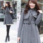 Envy Look - Belted Waist  A-Line Coat