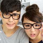 59 Seconds - Chunky Retro Glasses (Non-Prescription Lens Included)