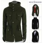 MINE M HOMME - Drawstring-Waist Slit-Back Jacket