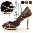 ganzi - Zipper Detailed Pumps