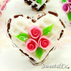 Sweet & Co. - Mini White Cake Swarovski Crystal Cake Ring