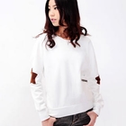 Ando Store - Elbow-Patch Zip Accent Top