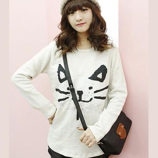 Cat Print T-Shirt