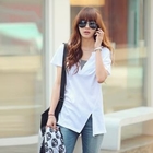 REDOPIN - V-Neck Stripe T-Shirt