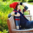HOTBOOM - Stripe Knit Cardigan