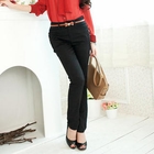 Tokyo Fashion - Buttoned Slim-Fit Pants