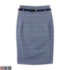 TIME/X9 - Plaid Pencil Skirt