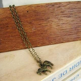Copper Little Horse Short Necklace