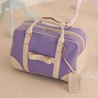 PG Beauty - Contrast-Trim Bow-Accent Carryall